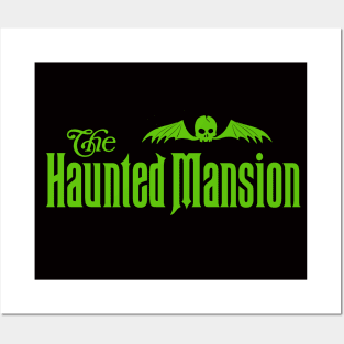 HAUNTED MANSION Logo - Green Posters and Art